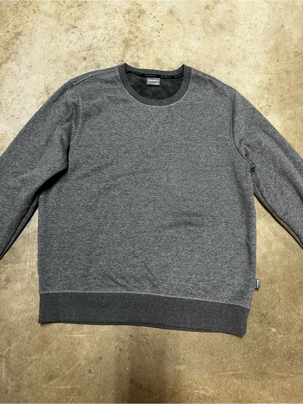 Eddie Bauer Charcoal Gray Crewneck Pullover - Picture 1 of 5